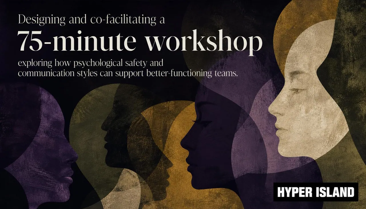Psychological safety workshop cover with overlapping profiles