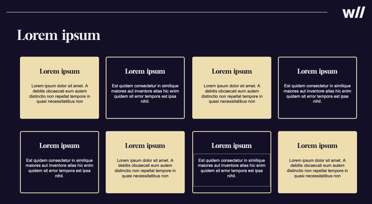 Wellstreet Google Slides template